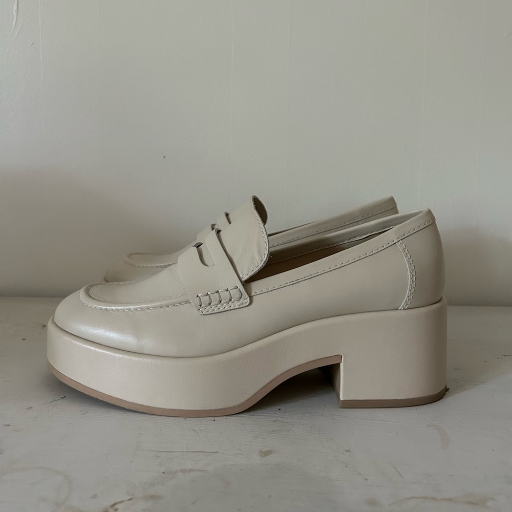 Dolce vita “yanni cream heeled loafers”